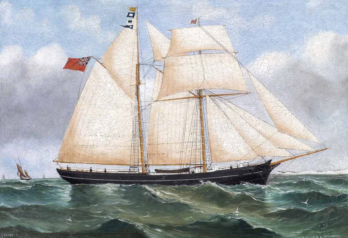 Schooner Alice Louisa in full sail