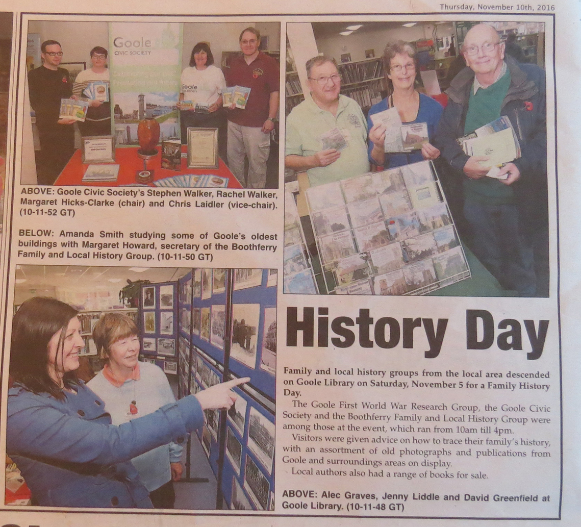 Goole Times coverage of Goole Family History Day