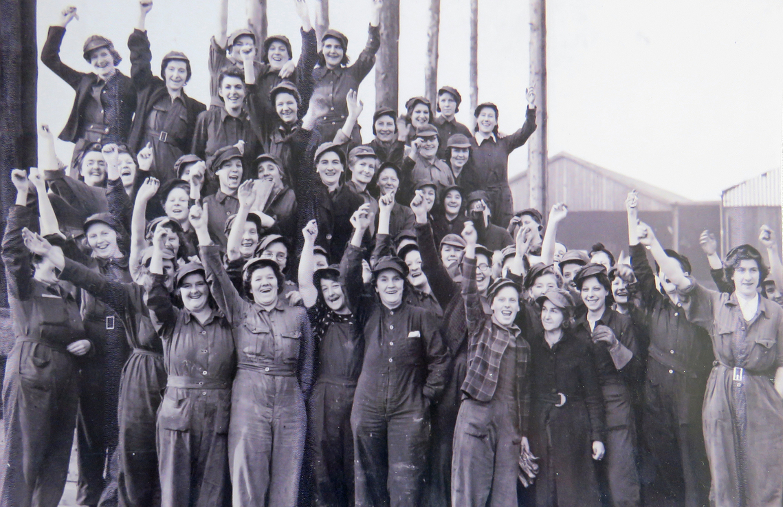 Women who worked in Goole's shipyards in World War 2